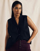 Black Hanover Linen Vest - Universal Standard - Hyperbole