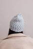 Blue Zigzag Knit Beanie - Hyperbole