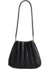 Carrie Pleated Vegan Shoulder Bag - Brick Red - Hyperbole