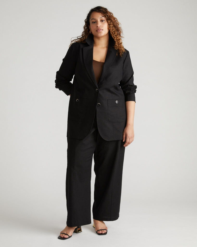 Coastal Linen Pants - Black (sizes 00 - 40) - Hyperbole