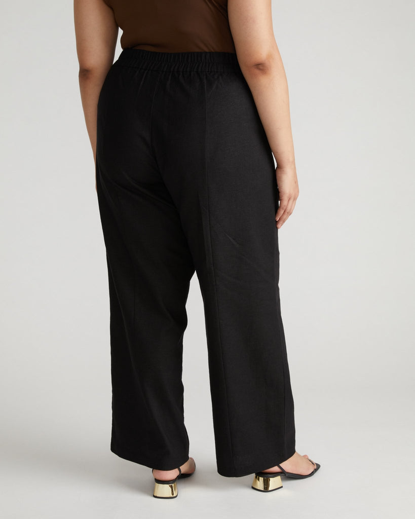 Coastal Linen Pants - Black (sizes 00 - 40) - Hyperbole