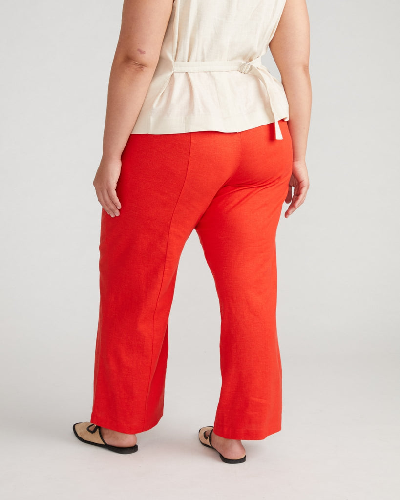 Coastal Linen Pants - Shoreline Sunset (sizes 00 - 40) - Hyperbole