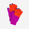 Colorblock Knit Touchscreen Gloves - Hyperbole