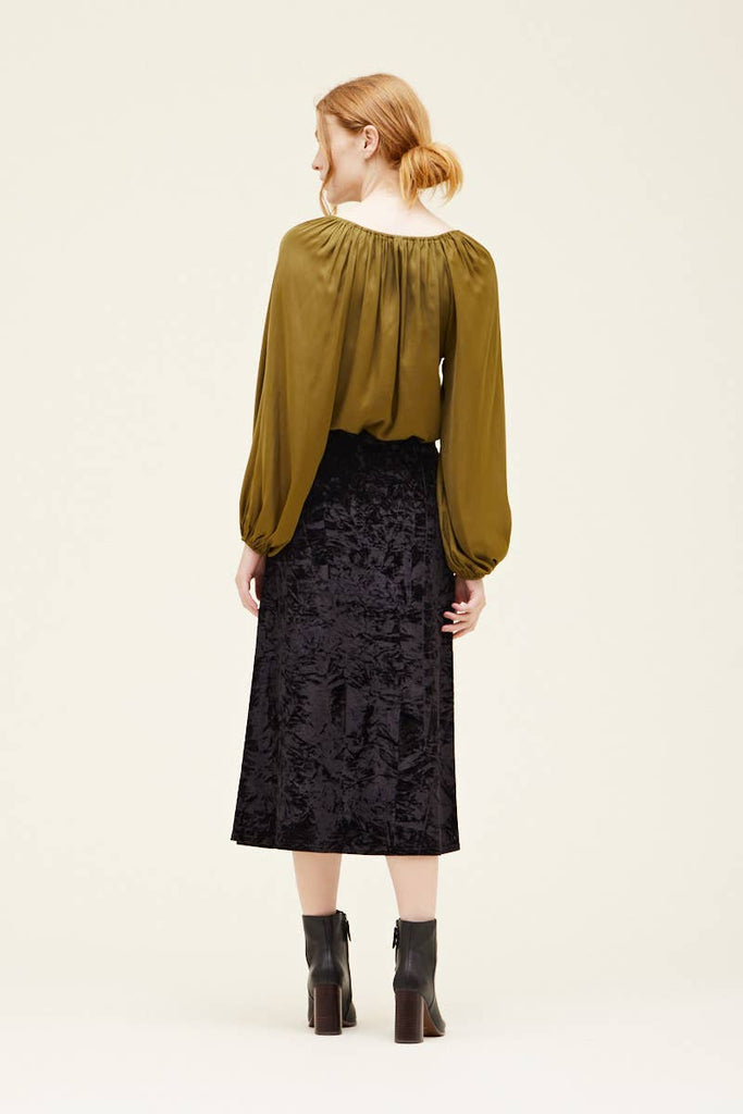 Crushed Velvet Skirt - Hyperbole