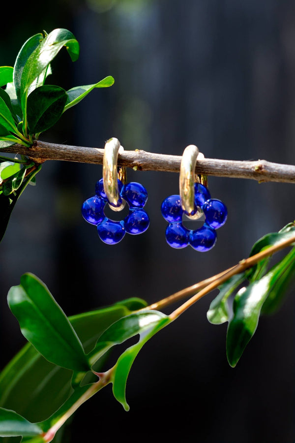 Dazy Glaze Earrings - Azure Blue - Hyperbole