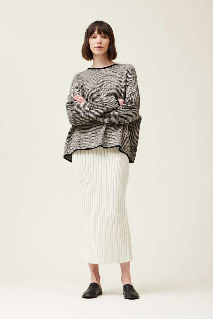 Geometric Jacquard Sweater - Hyperbole