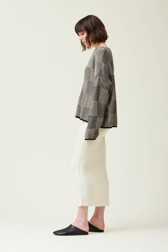 Geometric Jacquard Sweater - Hyperbole