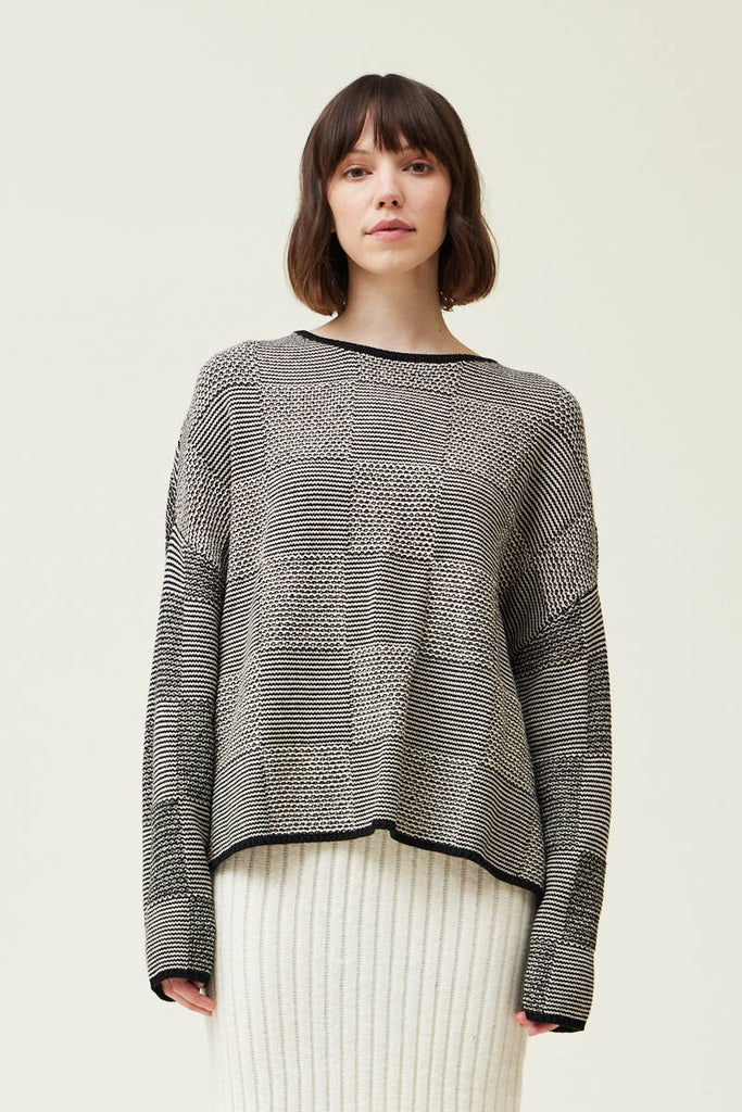 Geometric Jacquard Sweater - Hyperbole