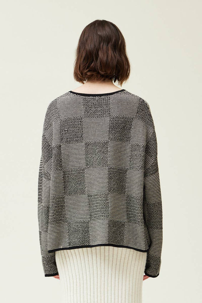 Geometric Jacquard Sweater - Hyperbole