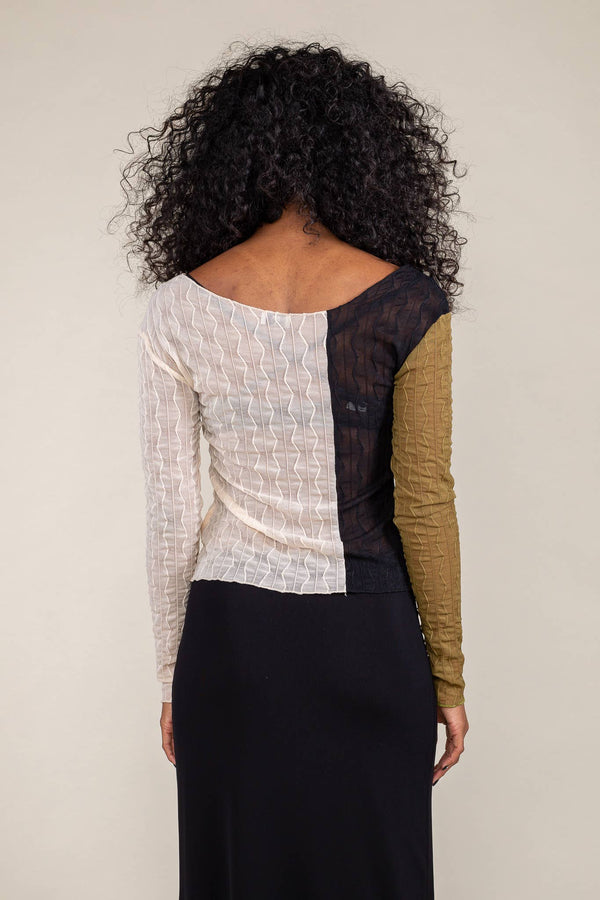 Jem Jacquard Mesh Top (S - 3X) - Hyperbole