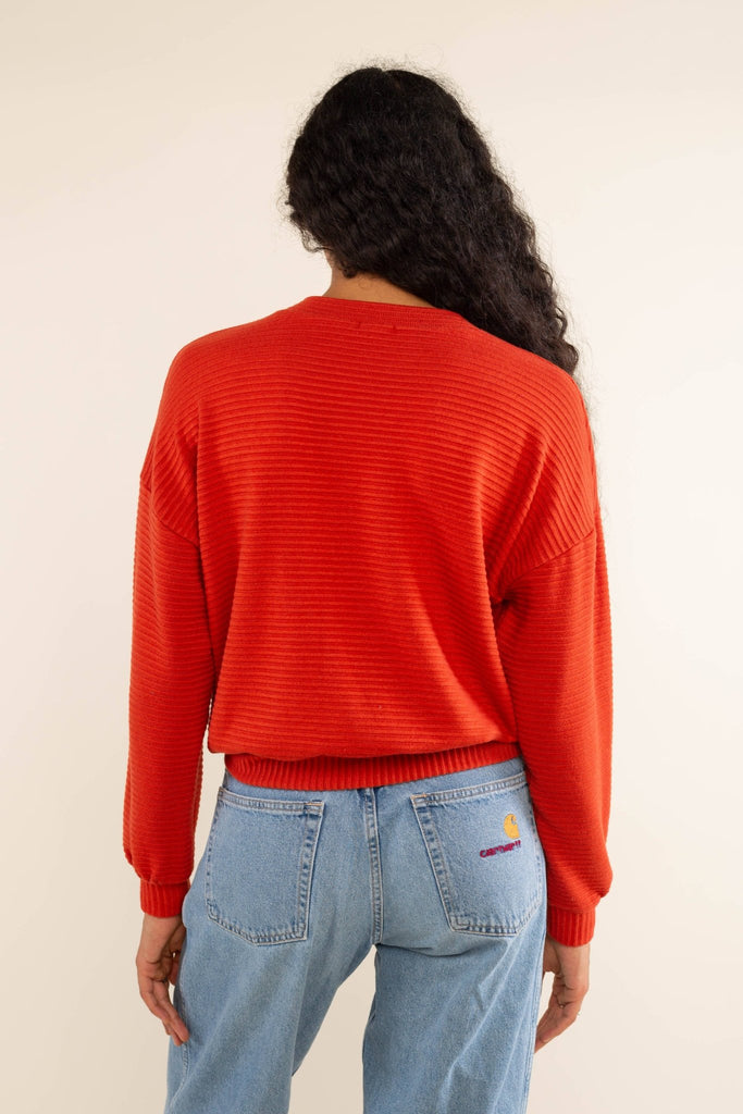 Jos Knit Rib Cardigan - Hyperbole