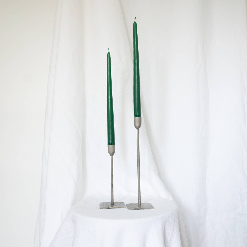 Pair of Taper Candles - Christmas Green - Hyperbole