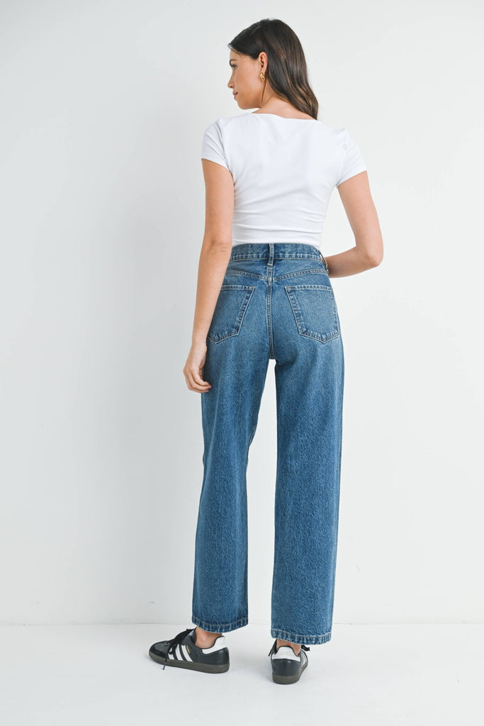 Relaxed '90s Long Straight Leg Denim Jeans - Hyperbole