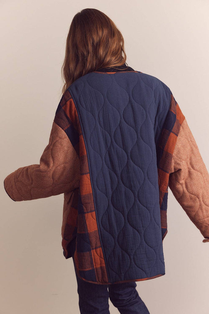 Reversible Patched Quilt Jacket - Hyperbole