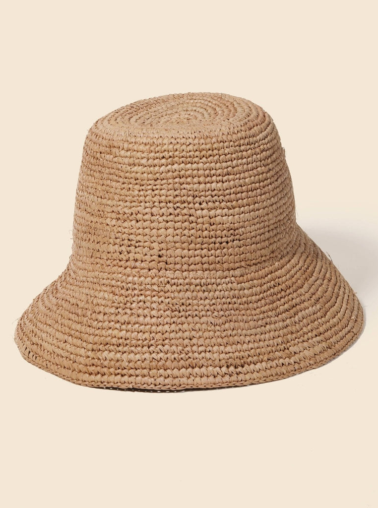 Seraphine 100% Raffia Braided Bucket Hat - Hyperbole