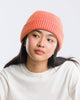 Simple Rib Knit Beanie - Camel Poppy - Hyperbole