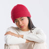 Simple Rib Knit Beanie - Poppy Magenta - Hyperbole