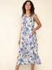 Sonoma Floral Tie - Up Midi Dress - Hyperbole