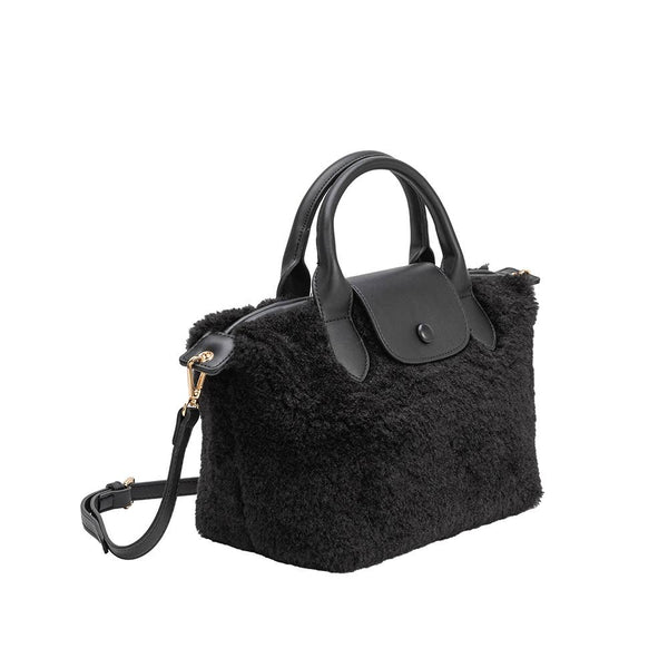 Winnie Black Recycled Vegan Handle Bag - Hyperbole