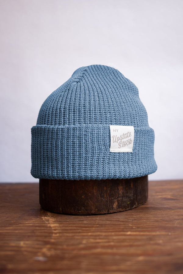 Upcycled Cotton Watchcap - Cerulean - Hyperbole